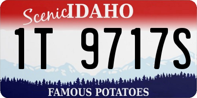 ID license plate 1T9717S