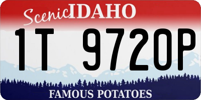 ID license plate 1T9720P