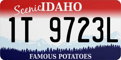 ID license plate 1T9723L