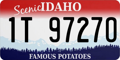 ID license plate 1T9727O