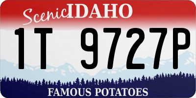 ID license plate 1T9727P