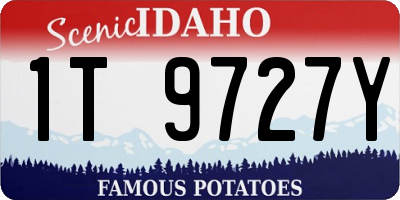ID license plate 1T9727Y