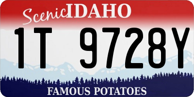 ID license plate 1T9728Y