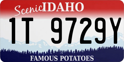 ID license plate 1T9729Y