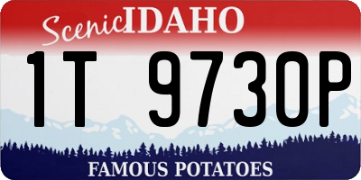 ID license plate 1T9730P