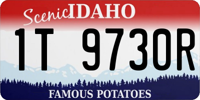 ID license plate 1T9730R