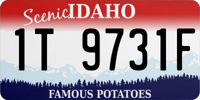 ID license plate 1T9731F