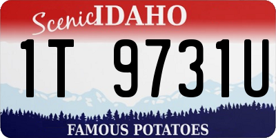 ID license plate 1T9731U