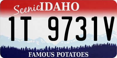 ID license plate 1T9731V