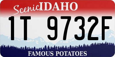 ID license plate 1T9732F
