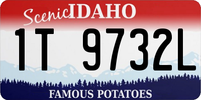 ID license plate 1T9732L