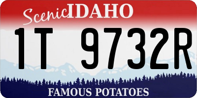 ID license plate 1T9732R