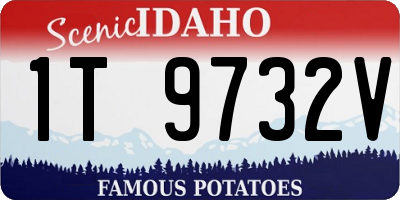 ID license plate 1T9732V