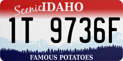 ID license plate 1T9736F