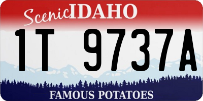 ID license plate 1T9737A