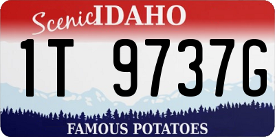 ID license plate 1T9737G