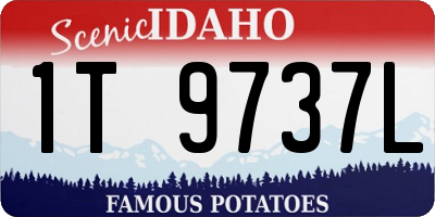 ID license plate 1T9737L