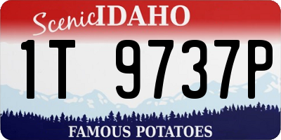 ID license plate 1T9737P