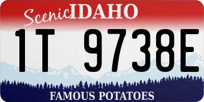 ID license plate 1T9738E