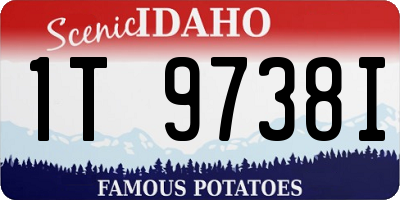 ID license plate 1T9738I