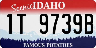 ID license plate 1T9739B