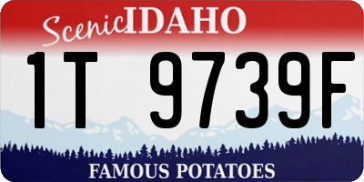 ID license plate 1T9739F