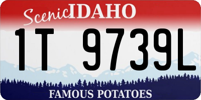 ID license plate 1T9739L