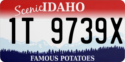 ID license plate 1T9739X
