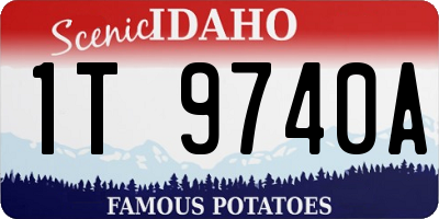 ID license plate 1T9740A