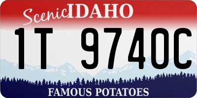 ID license plate 1T9740C