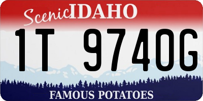 ID license plate 1T9740G