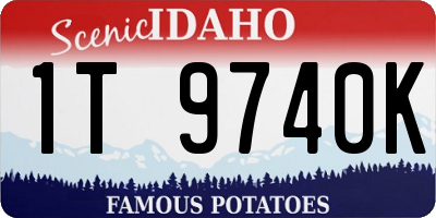 ID license plate 1T9740K