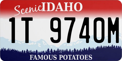 ID license plate 1T9740M