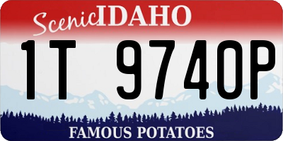 ID license plate 1T9740P