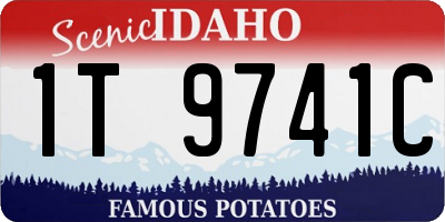 ID license plate 1T9741C