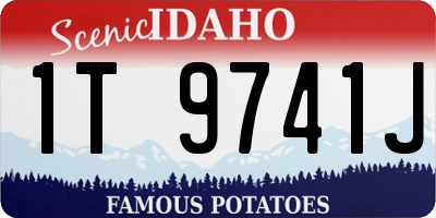ID license plate 1T9741J