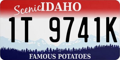 ID license plate 1T9741K