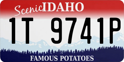 ID license plate 1T9741P