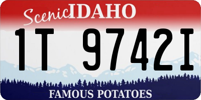 ID license plate 1T9742I