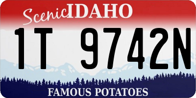ID license plate 1T9742N