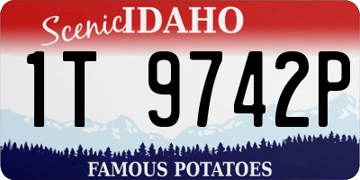 ID license plate 1T9742P