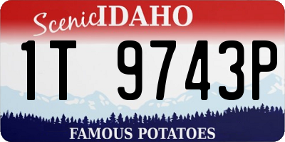 ID license plate 1T9743P