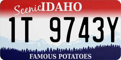 ID license plate 1T9743Y