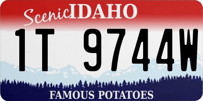ID license plate 1T9744W