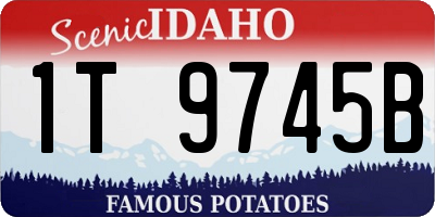 ID license plate 1T9745B