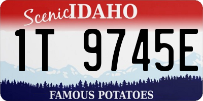 ID license plate 1T9745E