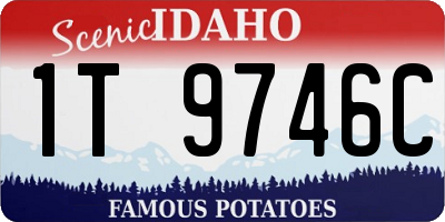 ID license plate 1T9746C