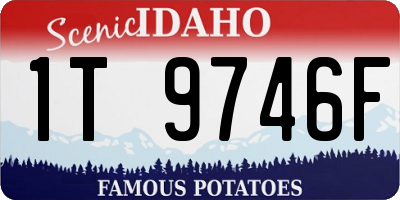 ID license plate 1T9746F