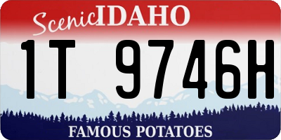 ID license plate 1T9746H