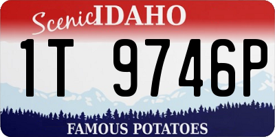 ID license plate 1T9746P